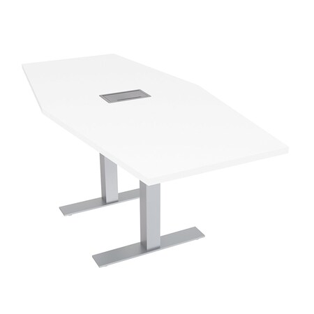 Skutchi Designs 33.5 in W, 69.5 in L, 29 in H, Engineered Wood Top, White HAR-HEX.IR-34x70-T-ELEC-XD09
